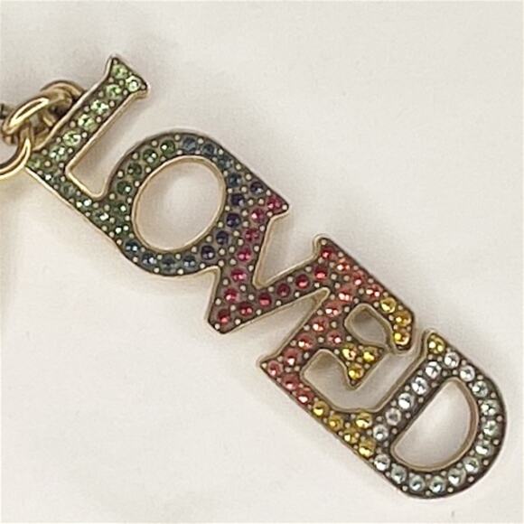 GUCCI LOVED Key Chain Key Ring Multi Color Crystals in Box COA - Picture 5 of 10